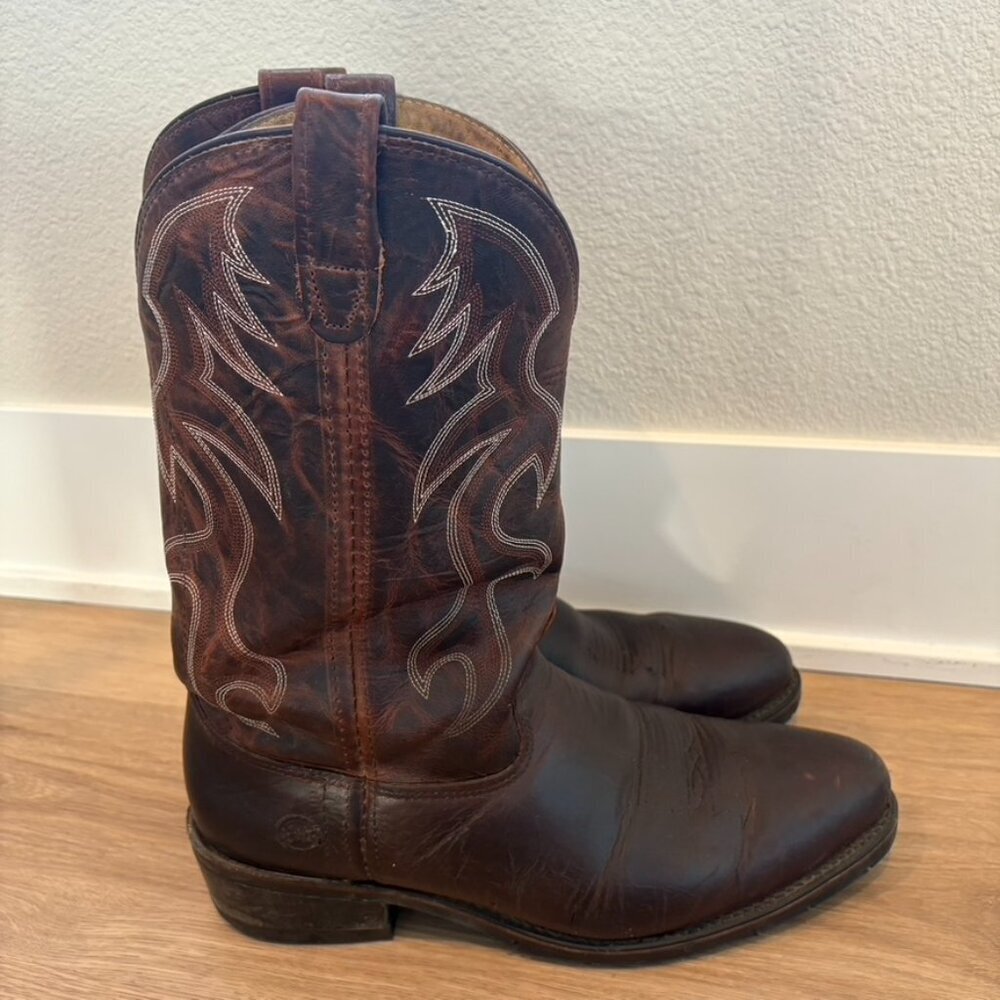 ** Double H Western Workwear AG7 pull on boots F2413 11.5B steel toe
